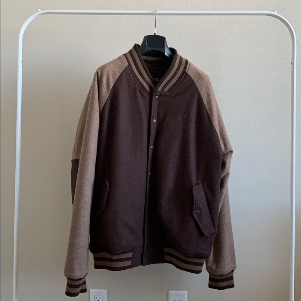 Publish Brand Brown/Tan Varsity jacket